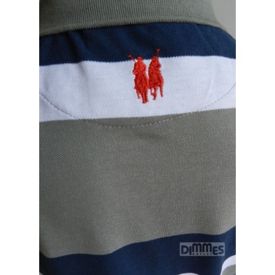 Camisa Polowear Top Quality  Azul/Cinza/Branco