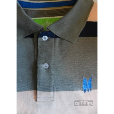 Camisa Polowear Top Quality  Azul/Cinza/Rosa